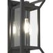 Great Outdoors Harbor View 1 Light 13.25 inch Sand Coal Outdoor Wall Mount in Clear Glass
